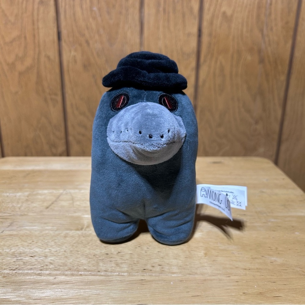 Among Us Impostor Plush Plague Doctor Grey Black Hat Crow Toikido Stuffed 7”